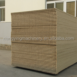 Tubular chipboard production lin/ hollow core particle board production line