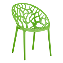 Modern Wholesale Armless Cafe Dining Room Chair - Outdoor Stackable PP Plastic Dining Chair
