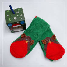 Christmas microfiber socks family home socks