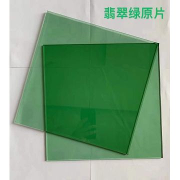 3.2mm 1830*1220mm, green color reflective glass