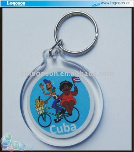 2013 lovely promotional acrylic photo keyrings