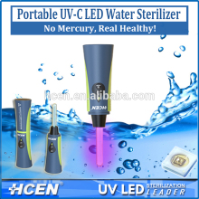 Health premiunm uv c led portable uv water travel steriliser/sterilizer