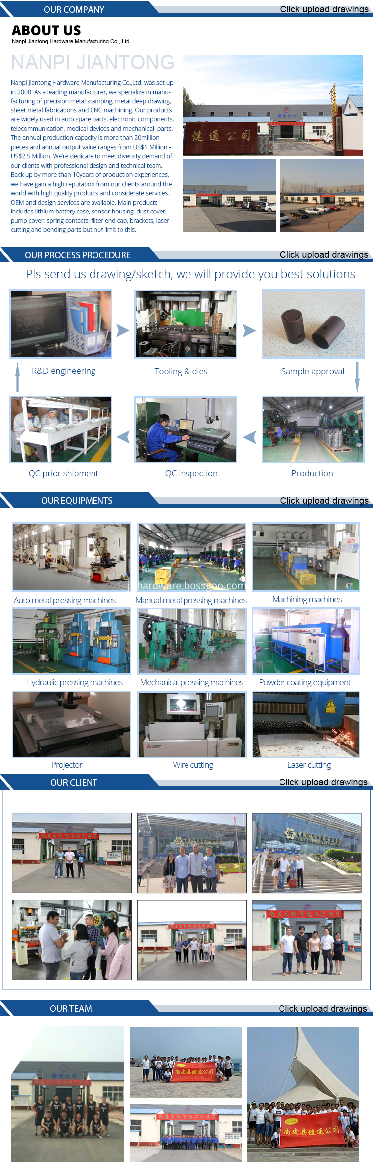 OEM Sheet Metal Forming Shaping Metal processing Service