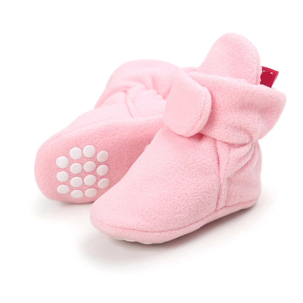 Baby Girls Boys Cotton Booties Winter Warm Socks Soft Sole Crib Newborn Soft Sole Safety Boots