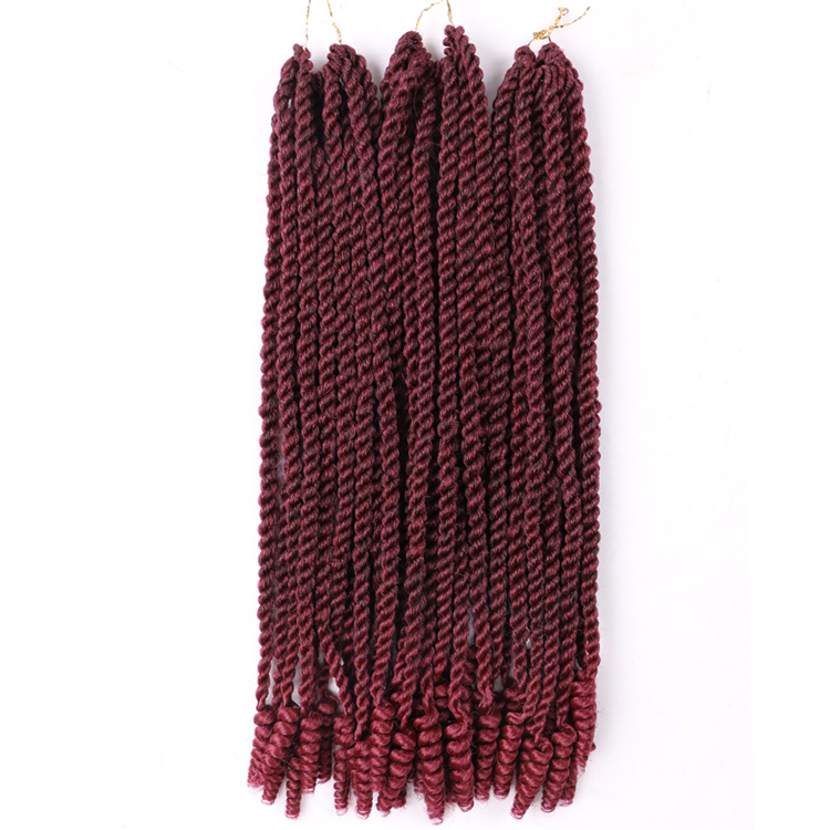 Pre-twisted Soft Coily ends Senegal Twist Crochet Braids Curly