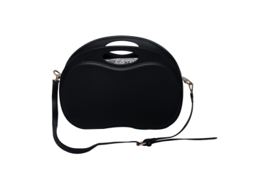 black shell EVA o style bags with handles