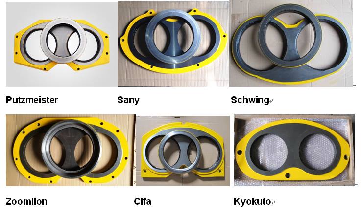 High Quality Concrete Pump Parts Wear Plate And Cutting Ring Mitsubishi