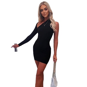 asymmetric sexy bodycon dress