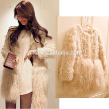 YR131 Factory Direct Sale Fur Coat Kalgan Lamb &Tibet Lamb Fur Jacket
