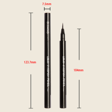 Waterproof liquid eye brow pencil with felt tip