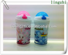 cartoon silica gel nozzle plastic water bottle