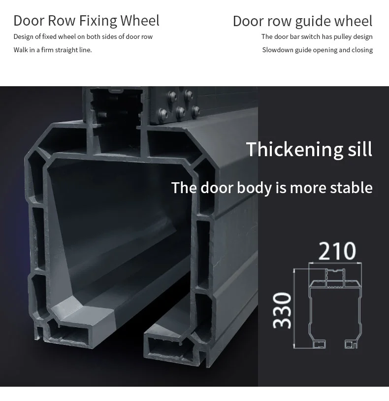 Automatic Sliding Door Light Suspension Gate for Industry