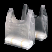 Standard degradable plastic vest style supermarket shopping plastic carrier bag