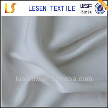 Lesen Textile polyester chiffon white shirt fabric