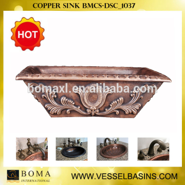 antique cheap kitchen sinks design smooth Beehive coffee Copper Sink