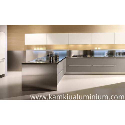 Gabinetes de cocina de aluminio duraderos