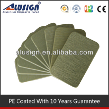 Alusign nrushed finishing fireproof exterior wall material