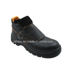 Profesional cuero proteger empeine zapatos de seguridad (HQ05051)