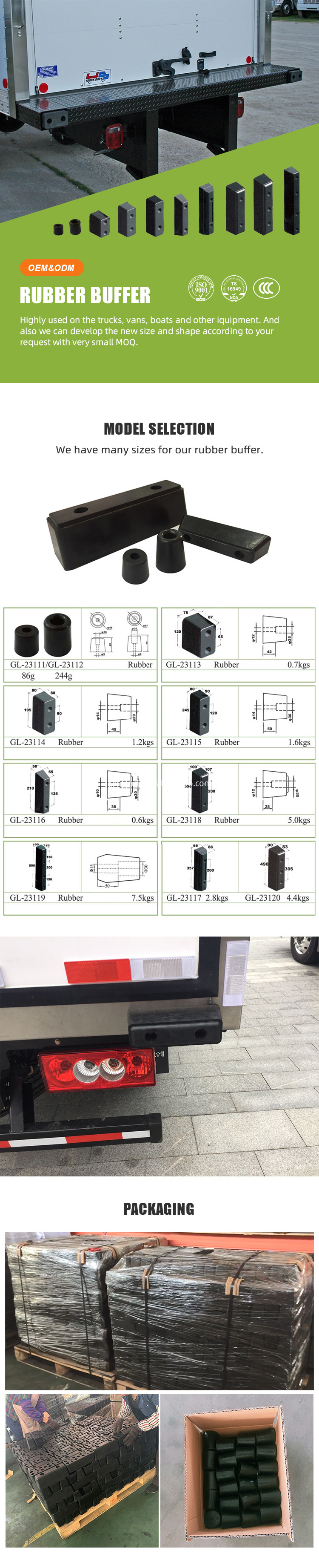 Rubber Bumpers Buffers