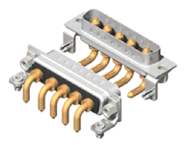 5W5 Male D-Sub PCB Mount Connector