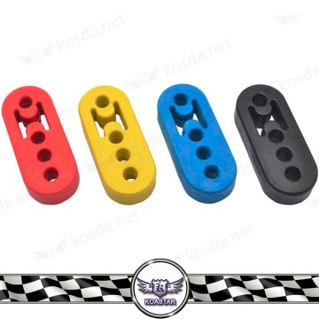 Exhaust Rubber Hanger Bracket Bushing Support Universal 4 Hole Exhaust Rubber Mount Mounting Hanger