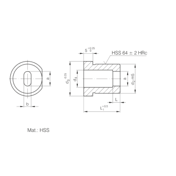 Matrici ISO8977 con stampo tondo / sagomato a spalla