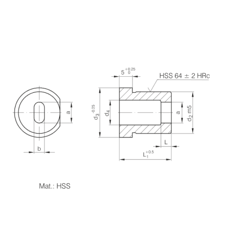 ISO8977 Матрици с рамо с кръгла форма с форма