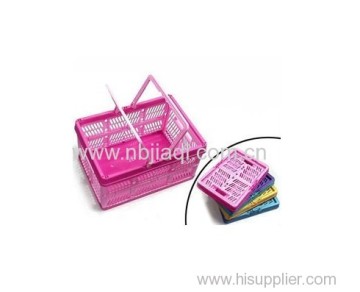 Folded Basket/handle Shopping Basket Plastic Folding Basket?