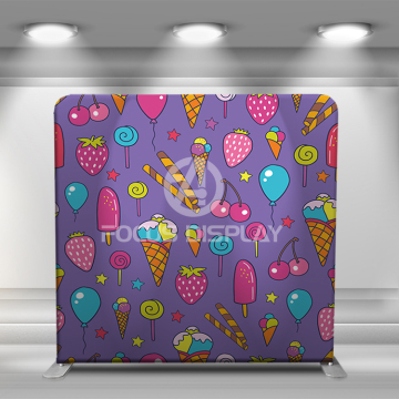 icecream tension fabric backdrop display