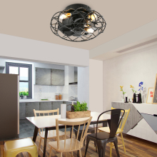 Intelligent Remote Control: LED Fan Light with Dimming and Wind Speed
