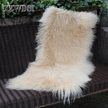 Luxury Faux Mongolian Lamb Fur Blanket