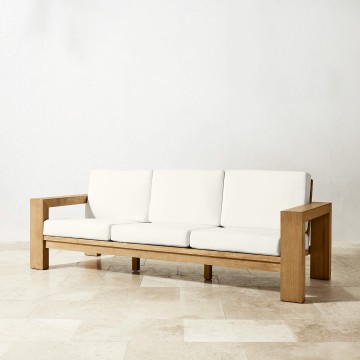 Teak Wood Living Area Sofa Set