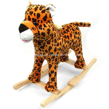 Happy Trails Plush Cheetah Rocking Animal with Sound (GT-09951)
