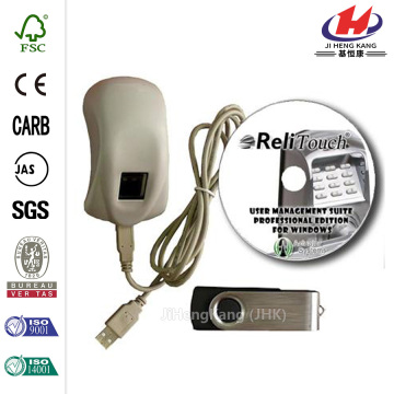 Bio-Matic Fingerprint Silver Left Handle Deadbolt Door Lock