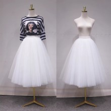 Princess Puffy Tulle Skirts: Knee-Length Ball Gown Prom and Wedding Dresses