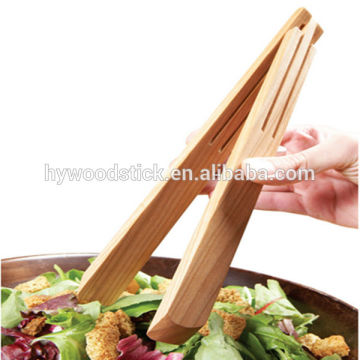 Cheap Restaurant Promotional Durable Wooden Food Tong