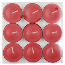 colored tea light candle of multi size