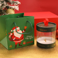 Clear Plastic Paper Tube Custom Christmas Round Box