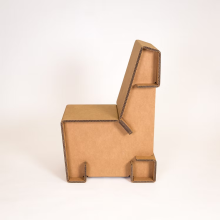 Sustainable Cardboard Desk Chair with Modern Design
