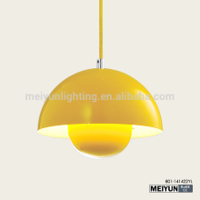 Classical light fixture of flowerpot Pendant Light yellow