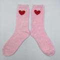 Chaussettes de fils de fond rose