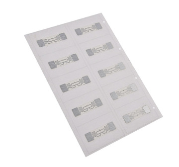 RFID Prelam Inlay Sheets 2x5 Layout on A4 Size