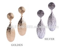 Simple Design Wholesale Silver and Gold Earring, Charming Women Fashion Earring