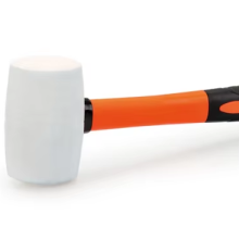 8-32OZ White Sledge Rubber Head Fiberglass Handle Plastic Mallet Hammer
