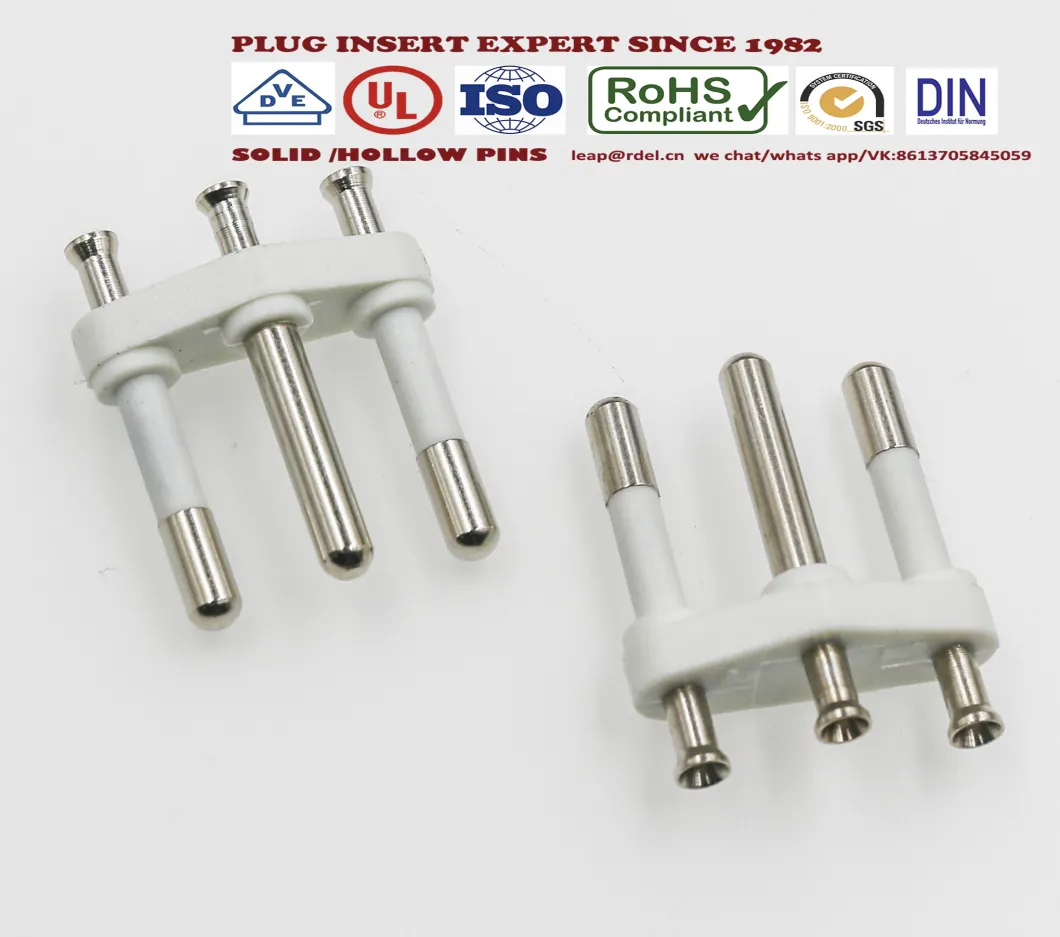 Brazil Plugs Insert Hollow Pins 4.8mm 4.0mm Inmetro