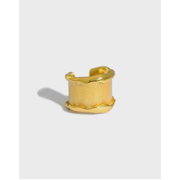 Customizable 925 Sterling Silver & 18k Gold Plated Ear Cuffs for Women: Adjustable Simple Earrings