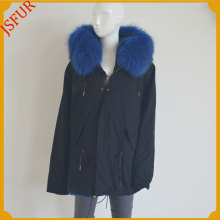 Faux Fur Lining With Raccoon Fur Collar Womens Parka For Winter