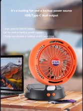 Solar Powerd USB out port Solar fan