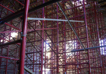 Lightweight Base Plates Fast Lock Shoring Scaffolding With Cross - Braces