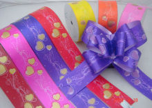 Fashion satin ribbon pre-made bows Grosgrain Ribbon